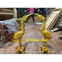 hạc thờ gỗ hương đá cao 60,80cm chất liệu gỗ hương đá, mít ta giá xưởng sản xuất rẻ