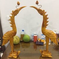 hạc thờ gỗ mít