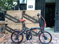 Hachiko HA01 - xe đạp gấp Nhật Bản phiên bản màu đen