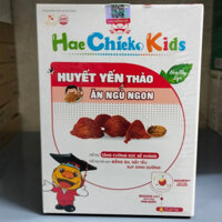 Hae Chieko Kids huyết yến thảo ăn ngon hộp 20 ống Bổ sung lysine, kẽm cho cơ thể bồi bổ sức khỏe, giúp ăn ngủ ngon