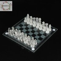 Haha 1 Bộ Thủ Công Thủy Tinh Pha Lê Bộ Cờ Vua Acrylic Chống Vỡ Thanh Lịch Kính Cờ Vua Miếng Bảng Trò Chơi Trò Chơi Cờ Vua Gia Đình VN