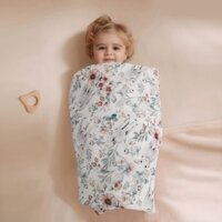 Haha 100x73cm Chăn Cho Bé Quấn Khăn Tắm Thoải Mái Mềm Thoáng Khí Nhỏ Mỏng Chăn Giao Hàng Chăn