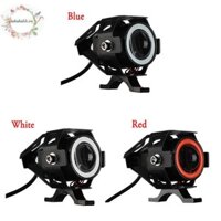 Haha 125W LED Phụ Trợ Đèn Pha Xe Máy Đa Năng 1200LM Đôi Mắt Thiên Thần U7 Mini Xe Máy Đèn Xe Đạp Phụ Kiện VN