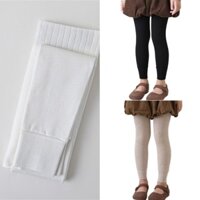 Haha Quần legging lót lông cừu trẻ em Quần mùa thu Quần ấm áp thoải mái cho bé trai bé gái