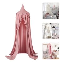 Haha Trẻ Em Giường Tán Tròn Mái Vòm Mầm Non Trang Trí Lưới Cotton Trẻ Em Lều Chơi