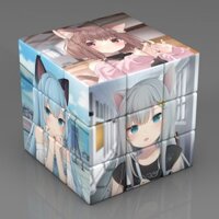 Hai Chiều Hoạt Hình Anime Họa Tiết Xếp Hình Thứ Ba Khối Rubik Sáng Tạo Đồ Chơi Cô Gái Cao Cấp