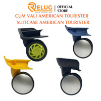 Hai cụm bánh xe vali 𝐑𝐄𝐋𝐔𝐆 loại cài thường dùng cho vali nhựa American Tourister - Phụ kiện vali
