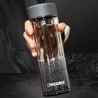 Hai Lớp Cách Nhiệt Trà Trà Cốc Tách Nước Uống Sinh Viên Ký Túc Xá Thủy Tinh Cốc Nước Nam Pha Trà Cốc Thủy Tinh Cốc Thủy Tinh