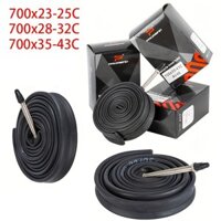 Hai Thích Hợp Cho Xe Đạp Đường Bộ Ống Bên Trong, Thích Hợp Cho Size 700C, 23C và 25C, 28C, 32C 35C 40C 43C Ống Bên Trong Xe Đạp Làm Bằng Chất Liệu Cao Su Butyl, Mẫu FV48 Thích Hợp Cho Lốp Xe Đạp