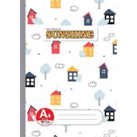 HẢI TIẾN Sổ may gáy A4 Sunshine 400 trang Lốc 3 quyển