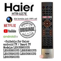 Haier Smart android Led TV Điều khiển từ xa HTR-U27E Với NETFLIX YouTube LE50K6600UG LE55K6600UG LE65K6600UG LE50U6900UG LE55U6900UG LE65U6900UG
