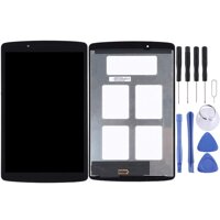 HAIJUN Mobile Phone Replacement Parts for LG G Pad F 8.0 / V495 / V496 LCD Screen and Digitizer Full Assembly(Black) Flex Cable (Color : Black)