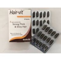 Hair Vit - HealthAid - Hộp 30 Viên - Giúp Ngăn Ngừa Rụng Tóc, Kích Thích Mọc Tóc