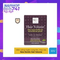 Hair Volume New Nordic chăm sóc tóc chắc khỏe, mọc tóc nhanh, ngăn ngừa rụng tóc, Hộp 30 viên