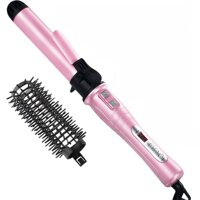 HAIRCURLER Curling Iron, Hair Curling Iron, 1.25 Inches Ceramic Tourmaline Hair Curler Wand, with LCD Temperature Display and Anti-Scald Hot Brush ...