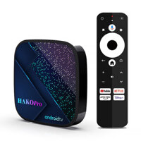 HAKO Pro Android 11 TV Box Google Netflix Certified 4G+64GB Amlogic S905Y4 2.4G/5G Dual Band WiFi Support 4K UHD BT5.0 S
