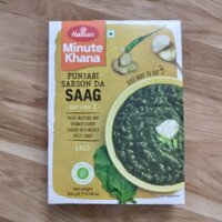 Haldirams Minute khana Punjabi sarson da saag 300g Cà ri rau mù tạt và cải bó xôi ăn liền - Indian food - Ready to eat