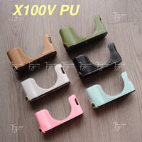 Halfcase - Bao da pu cho máy ảnh Fujifilm X100V