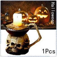 Halloween Candle Holder Skeleton Tea Light Holder Hương thơm giữ ấm tinh dầu để thiền