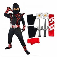 Halloween cậu bé trẻ em ninja trang phục cosplay sát thủ Nhật Bản Samurai Fancy Dress