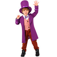Halloween Chocolate Factory Willie Wingka Trang Phục Hóa Trang Trẻ Em Ngày Lễ Trang Phục Tiệc