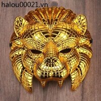 Halloween Cosplay Prom Mặt nạ Trò chơi trẻ em Đạo cụ động vật Đầu sư tử vàng Hổ Mèo Da báo