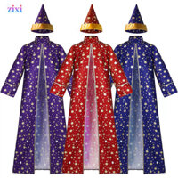 Halloween Cosplay Trang Phục Trang Phục Ma Thuật Áo Khoác Ngôi Sao Mặt Trăng Phù Thủy Cos Trang Phục Nhập Vai Trình Diễn Mặc