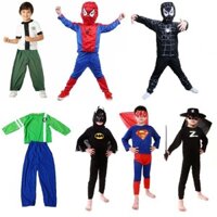 Halloween cosplay Trang Phục Cậu Bé cosplay Anh Hùng Siêu Nhân Người Nhện Quần Áo Zoro Phù Hợp Với