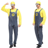 Halloween cosplay Trang Phục M-0120 Người Lớn Minion Đảng Bóng Trang Phục Vàng Nam Lính