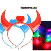 Halloween Costumes Devil Horns LED Flashlight Colorful Wedding Party Decor Supplies