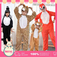 Halloween Động Vật Gấu Cáo Trang Phục Hóa Trang Áo liền quần Trẻ Em Sân Khấu Ngày Trẻ Em Biểu Diễn Xmas Đảng Cosplay Quần Áo