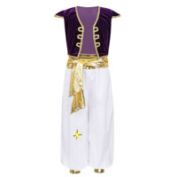 Halloween Phim Aladdin Thần Đèn Cosplay Hoàng Tử Aladdin Cosplay Live-Action Trang Phục Cho Trẻ Em