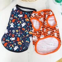 Halloween quần áo cho chó in hình đầu lâu con chó con Áo Thun Mèo Đầm giáng sinh lên bí ngô Áo ghi lê cho chó ma vật nuôi trang phục chuyển đổi