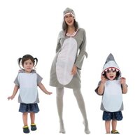Halloween Trang Phục Dành Cho Nữ Động Vật Dễ Thương Cá Mập Áo liền quần Cha Mẹ-Con Cá Mập Đại Dương Cosplay Trang Phục Carnival Sân Khấu Trang Phục Dự Tiệc Trang Phục Giáng Sinh