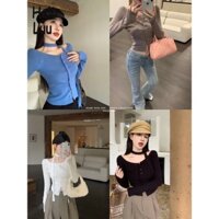 Halo  Luu Áo Len áo khoác cardigan Thể thao Trendy Fashion Cute WMY2393F9X 40Z231007