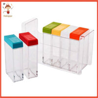 Haloppe 6in1 Hộp đựng gia vị Lọ đựng gia vị Hộp đựng gia vị muối cho nhà bếp