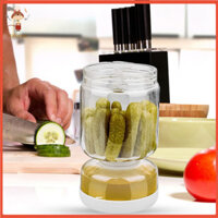 [Haloppe] Bình dưa chua có vòng silicon Lưu trữ dưa chua không mùi Lọ dưa chua chống rò rỉ có phuộc hẹn giờ Hộp đựng Kimchi kín khí cho nhà bếp gia đình Tách ướt khô cho dưa chua