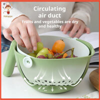 [Haloppe] Bpa Bộ Lọc Nhà Bếp Xoay Hai Lớp Thoát Nước Có Tay Cầm Bát Lọc Không Bpa Để Dễ Dàng Giặt Máy Rửa Bát Dụng Cụ Nhà Bếp An Toàn