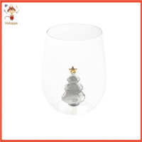[Haloppe] Cây Giáng Sinh Ly Rượu Bền Ngày Lễ Ly Rượu 500ml Cây Giáng Sinh Không Thân Rượu Ly Lễ Hội 3d Cocktail Kính Cho Các Bữa Tiệc Quà Tặng
