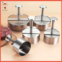 [Haloppe] Dễ dàng làm sạch Burger Press An toàn Burger Patty Press Thép không gỉ Burger Patty Maker cho Burger tự chế Dễ dàng sử dụng Hamburger Press cho bánh mì kẹp thịt hoàn hảo
