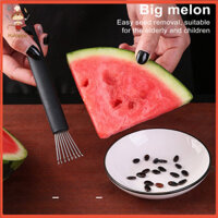 [Haloppe] Dụng cụ loại bỏ dưa hấu Dụng cụ loại bỏ dưa hấu dễ dàng có tay cầm bằng silicon Dụng cụ tách trái cây bằng thép không gỉ cho trẻ em Tiện ích nhà bếp cho người mua Đông Nam