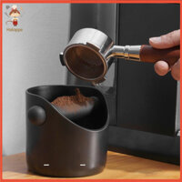 [Haloppe] Easy Clean Coffee Knock Box Barista Espresso Grounds Container Thùng chứa thùng chứa có đế cao su chống trượt Hộp đựng cà phê cho nhà bếp Đồ dùng quán cà phê
