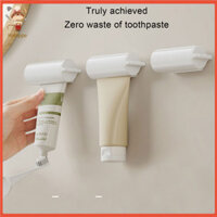 [Haloppe] Giá đỡ bàn chải đánh răng bằng tay Giá đỡ bàn chải đánh răng treo tường có máy ép và vỏ chống bụi Dễ dàng lắp đặt Bộ sắp xếp bàn chải đánh răng điện cho người mua Đông Nam Á