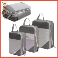 [Haloppe] Giải pháp lưu trữ du lịch bền bỉ 7 chiếc Túi du lịch nén Túi đựng giày vệ sinh chống nước có thiết kế và tay cầm có dây kéo kép cho du khách Đông Nam