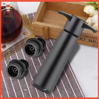 [Haloppe] Máy bơm không khí Nút chặn rượu vang Máy bơm chân không tiết kiệm rượu cao cấp với 4 nút chặn Bảo quản độ tươi mát và ngăn ngừa oxy hóa Phụ kiện rượu vang thiết yếu cho quầy Bar gia đình và nhà bếp