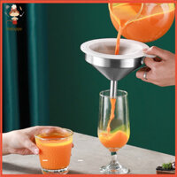 [Haloppe] Máy rửa chén Phễu an toàn Bộ phễu thép không gỉ với bàn chải lọc và làm sạch lưới mịn Đồ dùng nhà bếp để chuyển và căng chất lỏng