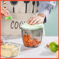 [Haloppe] Máy Xay Thực Phẩm Nhỏ Salad Tỏi Hạt Hành Xay Xay Xay Thực Phẩm Mini Di Động Cho Tỏi Hạt Hành Bằng Tay Đa Năng Cắt Rau Để Cắm Trại Dụng Cụ Chuẩn Bị Nhà Bếp Dễ Dàng