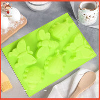 [Haloppe] Ong Bánh Khuôn Bướm Bánh Khuôn Chuồn Bướm Bọ Rùa Xà Phòng Silicon Khuôn Dễ Dàng Sử Dụng Tự Làm Khuôn Bánh Cho Gia Đình 2 Chiếc