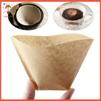 [Haloppe] Quy trình ép cạnh an toàn 100 chiếc Bộ lọc cà phê hình nón Dày cấp thực phẩm Cạnh an toàn ép Giấy mịn Túi lọc bột gỗ nguyên bản Bộ lọc chất lượng tốt nhất cho Đông Nam