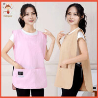 [Haloppe] Tạp dề công việc trong nhà và ngoài trời Tạp dề Nylon để thủ công Tạp dề nghệ sĩ chống vết bẩn có túi để vẽ tranh nhà bếp Thủ công Unisex Cobbler cho nhiều loại cho Đông Nam